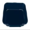 Ying Tutu Extra-Large Cat Litter Box, ABS, Low Entry, Dark Blue, 61 x 50.8 cm, 2-Pack view 3