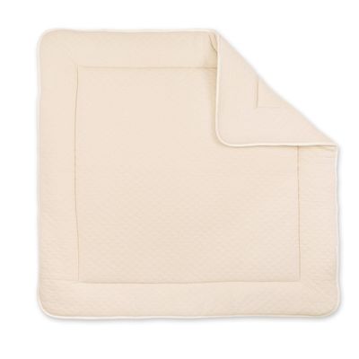 BEMINI Pady Quilted Jersey Playpen Insert and Play Mat, Cream