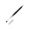 minkissy 3-Piece Retractable Metal Lip Brush Set, Portable, Black Gradient view 4
