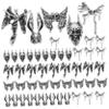50-Piece Skull Nail Charms, Alloy Halloween Gift Ideas view 1