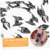 50-Piece Skull Nail Charms, Alloy Halloween Gift Ideas view 3