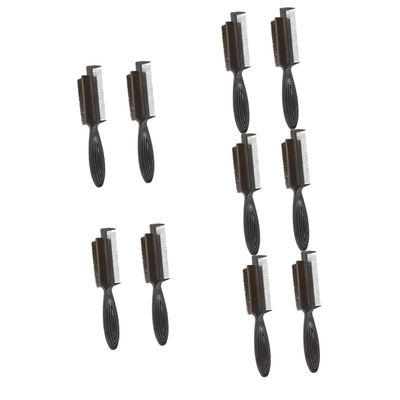 FRCOLOR 10-Piece Double-Sided Hair Combs with Nylon Bristles