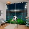 AKATIE Soccer Curtains for Kids' Room, 3D Printed Blackout Eyelet Curtains, 2-Pack, 140 x 160 cm view 4