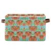 Bright Floral Storage Box and Large Laundry Basket for Kids view 1