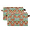Bright Floral Storage Box and Large Laundry Basket for Kids view 2