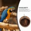 POPETPOP Coconut Shell Bird Nest for Cage, 5.3 Inches, Natural Bird House, Parrot Breeding Nest, Bird Toy and Small Pet Accessory for Hamsters and Chameleons view 3