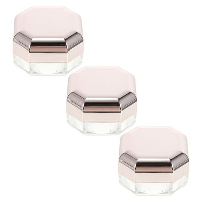 minkissy 3-Piece Empty Powder Containers, Portable, Reusable, with Removable Lids