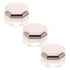 minkissy 3-Piece Empty Powder Containers, Portable, Reusable, with Removable Lids view 1
