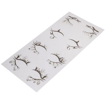 minkissy 4 Pairs Halloween Winged Eyeliner Stickers