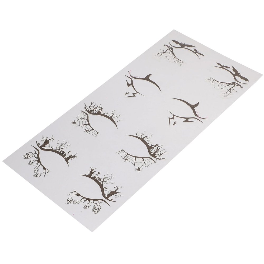 minkissy 4 Pairs Halloween Winged Eyeliner Stickers