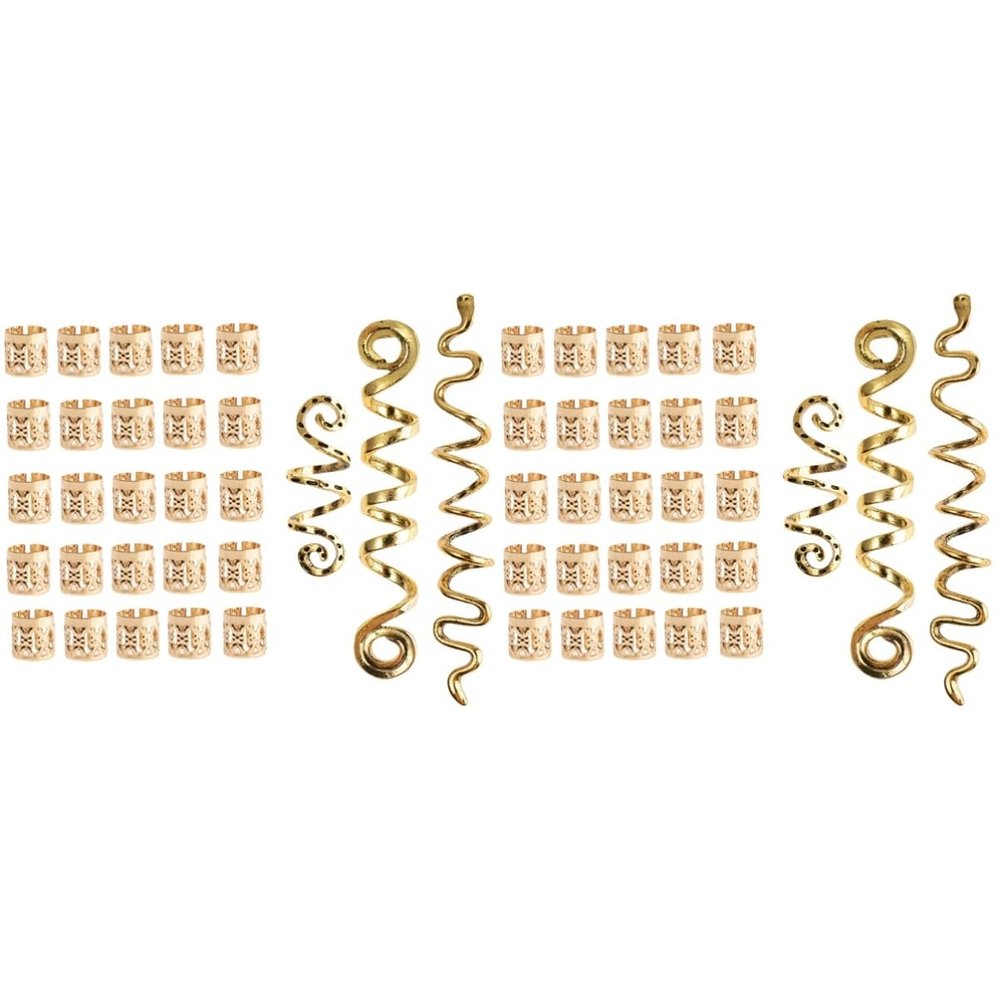 FRCOLOR 56-Piece Viking Hair Accessories Set for Women