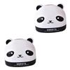Yardwe 2-Piece Panda Tissue Box Set, Plastic Cartoon Dispenser and Organizer view 1
