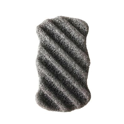 minkissy 4-Piece Facial and Body Exfoliating Sponges, Natural Cleansing Sponges for Gentle Skin Care, Makeup and Dead Skin Cell Removal, Black