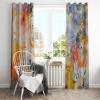 Srigzcaly Modern Abstract Blackout Curtains for Kids’ Rooms, 2-Piece Set, 214 x 91.5 cm Each view 3