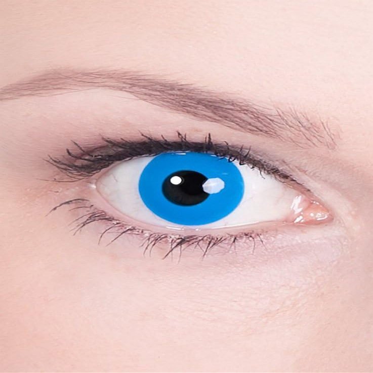 1-Year Blue Patterned Prescription Contact Lens, -1.0 (1 pc.)