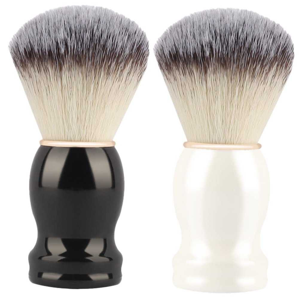 minkissy 2-Pack Manual Shaving Brush for Men