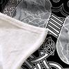 AKATIE Baby Cuddle Blanket, 70 x 100 cm, Black Viking Hammer Design view 4