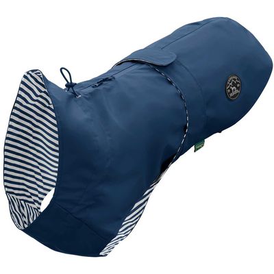 HUNTER MILFORD Dog Raincoat, Blue, Size 30