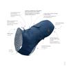HUNTER MILFORD Dog Raincoat, Blue, Size 30 view 4