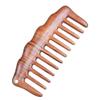 MAYABI Comb, Wide-Tooth Comb for Curls, Red Peachwood Comb, Meridian Massage Sandalwood Convenient Comb view 1