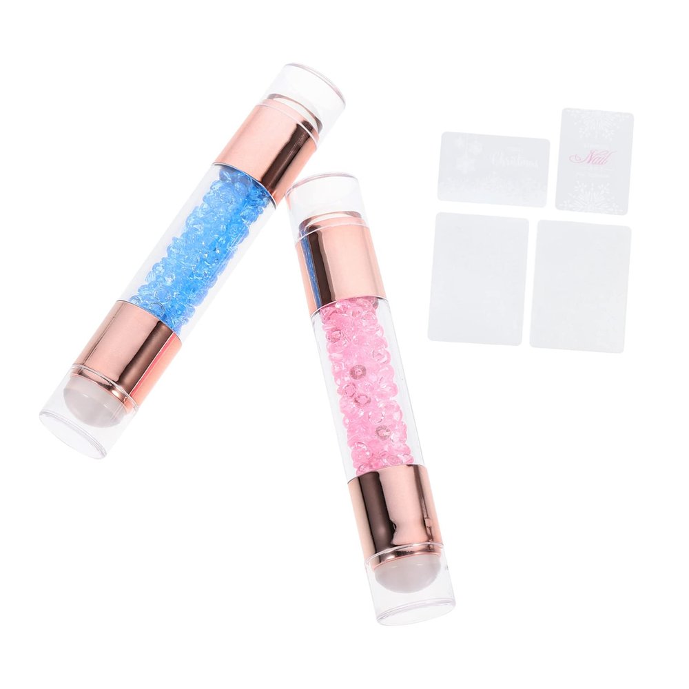 Blue Double-Ended Silicone Nail Art Stamper