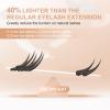 NAGARAKU Ellipse Flat Lash Extensions, Split Tips, Charcoal, 12 Rows, 0.15 LC, 8–15 mm view 3