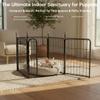 IGOOUO 61 cm Indoor/Outdoor Dog Playpen, 4 Panels view 2