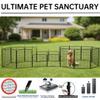 IGOOUO 61 cm Indoor/Outdoor Dog Playpen, 4 Panels view 4