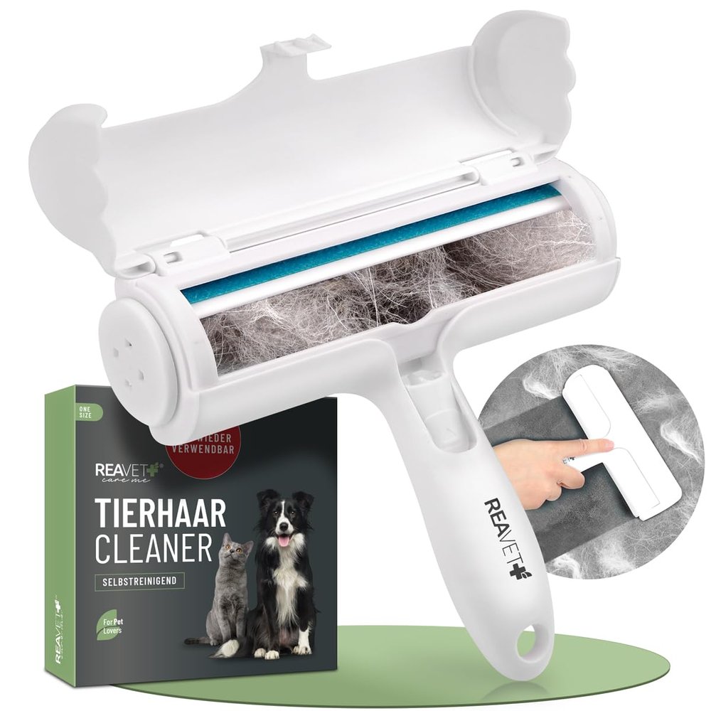 ReaVET Reusable Pet Hair Remover Lint Roller for Dogs and Cats