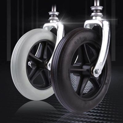AiQima Replacement Wheels for Rollators, Walkers and Wheelchairs, 8 x 2-Inch Front Wheel, Fits Most Wheelchairs