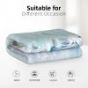 ASEELO 122 x 81 cm Cute Snowman Fleece Blanket for Bed, Couch and Travel view 2