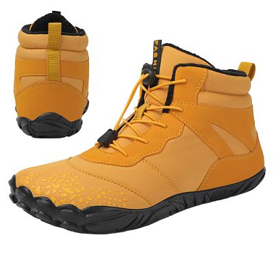 FINPAN Men's Barefoot Boots – Wide Toe Box, Waterproof, Slip-Resistant