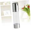minkissy 2-Pack Transparent Silver Airless Pump Bottles for Lotions, Creams, and Travel view 4