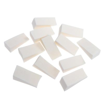minkissy 12-Piece Nail Sponge Puffs for White Gradient Manicures