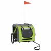 ZEYUAN Dog Bicycle Trailer Green and Gray view 2