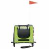 ZEYUAN Dog Bicycle Trailer Green and Gray view 4