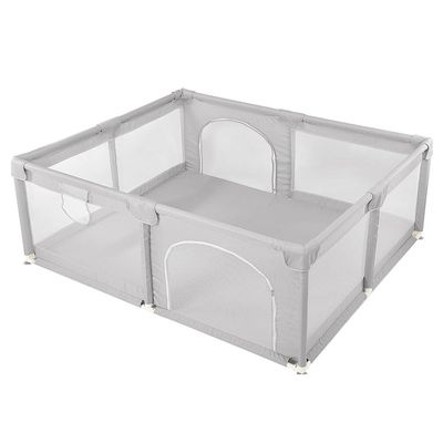 Belfoyer Baby Playpen, Play Yard, Nontoxic and Safe for Babies (150 x 200 cm, Gray)