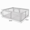Belfoyer Baby Playpen, Play Yard, Nontoxic and Safe for Babies (150 x 200 cm, Gray) view 2