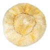 DOTBUY-SHOP Tie-Dye Round Dog & Cat Bed, Plush Washable Donut Cushion, 120 cm, Yellow view 1