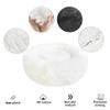DOTBUY-SHOP Tie-Dye Round Dog & Cat Bed, Plush Washable Donut Cushion, 120 cm, Yellow view 3