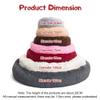 DOTBUY-SHOP Tie-Dye Round Dog & Cat Bed, Plush Washable Donut Cushion, 120 cm, Yellow view 4