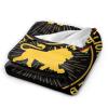 Rasta Reggae Lions Printed Flannel Throw Blanket view 2