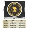Rasta Reggae Lions Printed Flannel Throw Blanket view 3