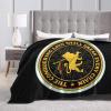 Rasta Reggae Lions Printed Flannel Throw Blanket view 4