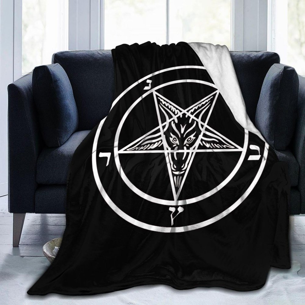 Baphomet Satan Soft Warm Fleece Blanket for Bedroom, Bed, and Sofa
