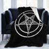 Baphomet Satan Soft Warm Fleece Blanket for Bedroom, Bed, and Sofa view 1