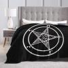 Baphomet Satan Soft Warm Fleece Blanket for Bedroom, Bed, and Sofa view 4