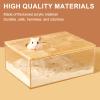 Jortmrd Hamster Sand Bath with Ladder and Scoop, Transparent Acrylic, Rectangular view 4