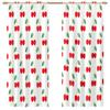 Fruit Cherry Sheer Curtains, Set of 2, Summer Cherry Voile Curtains, 55 x 78 in view 2