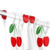 Fruit Cherry Sheer Curtains, Set of 2, Summer Cherry Voile Curtains, 55 x 78 in view 3